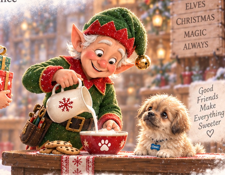 Master Jangles in Santa's Workshop